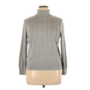 89th & Maddison- Grey Turtleneck Sweater - XL